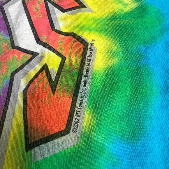 Vintage 2002 Liquid Blue The Rolling Stones Tie-Dye Band T-Shirt Size XL 90s Y2K - Picture 4 of 10